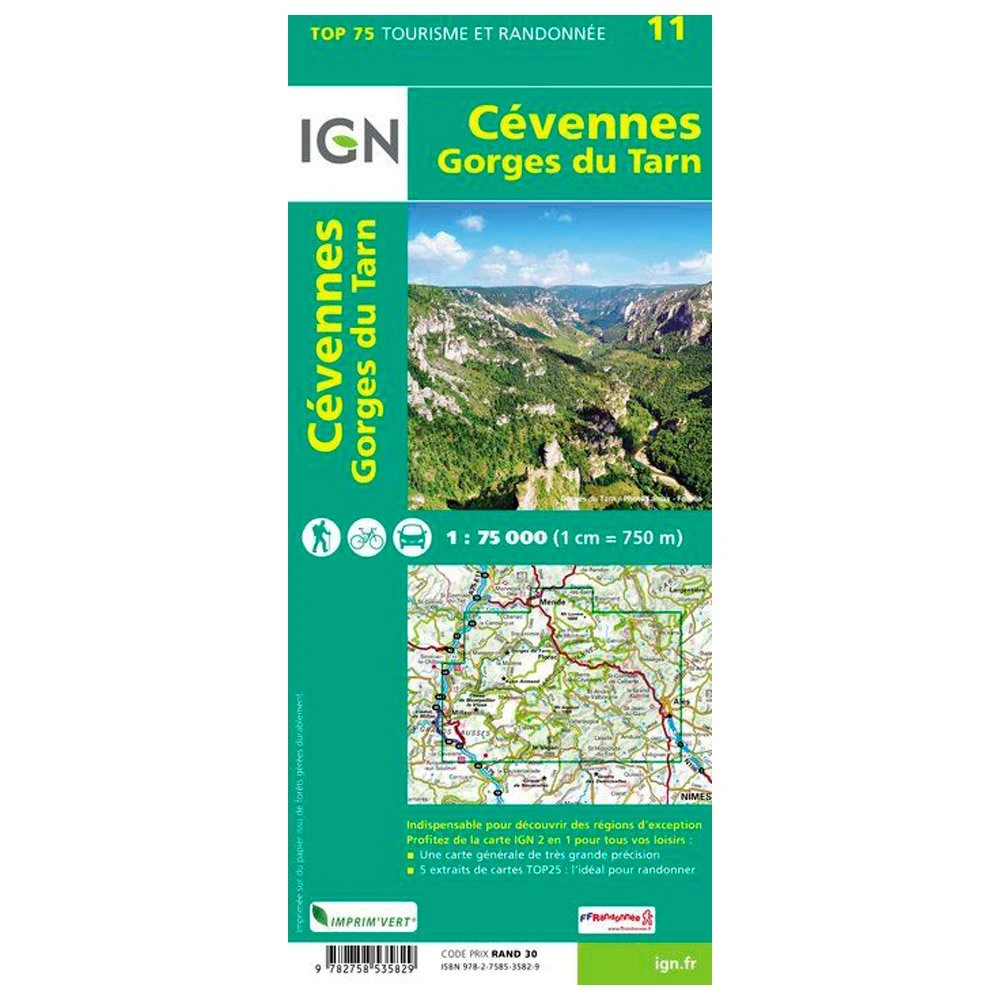 Carte IGN Cevennes Gorges Du Tarn 4 Carte IGN Cevennes Gorges Du Tarn – Image 2