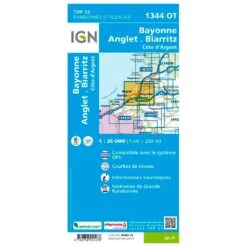 Carte IGN 1344OT Bayonne Anglet Biarritz Côte D'Argent 5 Carte IGN 1344OT Bayonne Anglet Biarritz Côte D'Argent -Magasin De Matériel De Camping En Plein Air 0ba1345f1fb1c2c00fa23ebcf248c0560ad1a349 H230IGNBIV348901 0IGN0211217 2