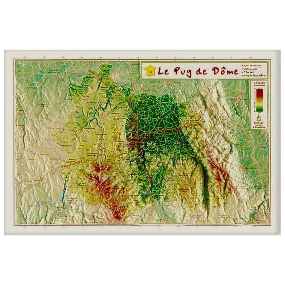 Carte 3D Geo Relief Le Puy De Dome 3 Carte 3D Geo Relief Le Puy De Dome