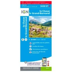 Carte IGN 3430ETR La Clusaz, Le Grand Bornand - Résistante