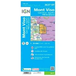 Carte IGN 3637OT Mont Viso, Saint-Véran, Aiguilles, PNR Du Queyras -Magasin De Matériel De Camping En Plein Air 2779c8bc817f9ac5fd02854b962d630fda9831ed H230IGNBIV355966 0IGN0211113 2