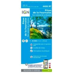 Carte IGN La Reunion P4406Rt Piton De La Fournaise PN De La Réunion