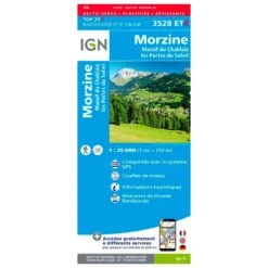 Carte IGN 3528ETR Morzine - Résistante