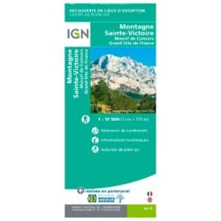 Carte IGN Montagne Sainte-Victoire