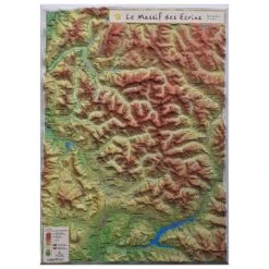 Carte 3D Geo Relief Le Massif Des Ecrins