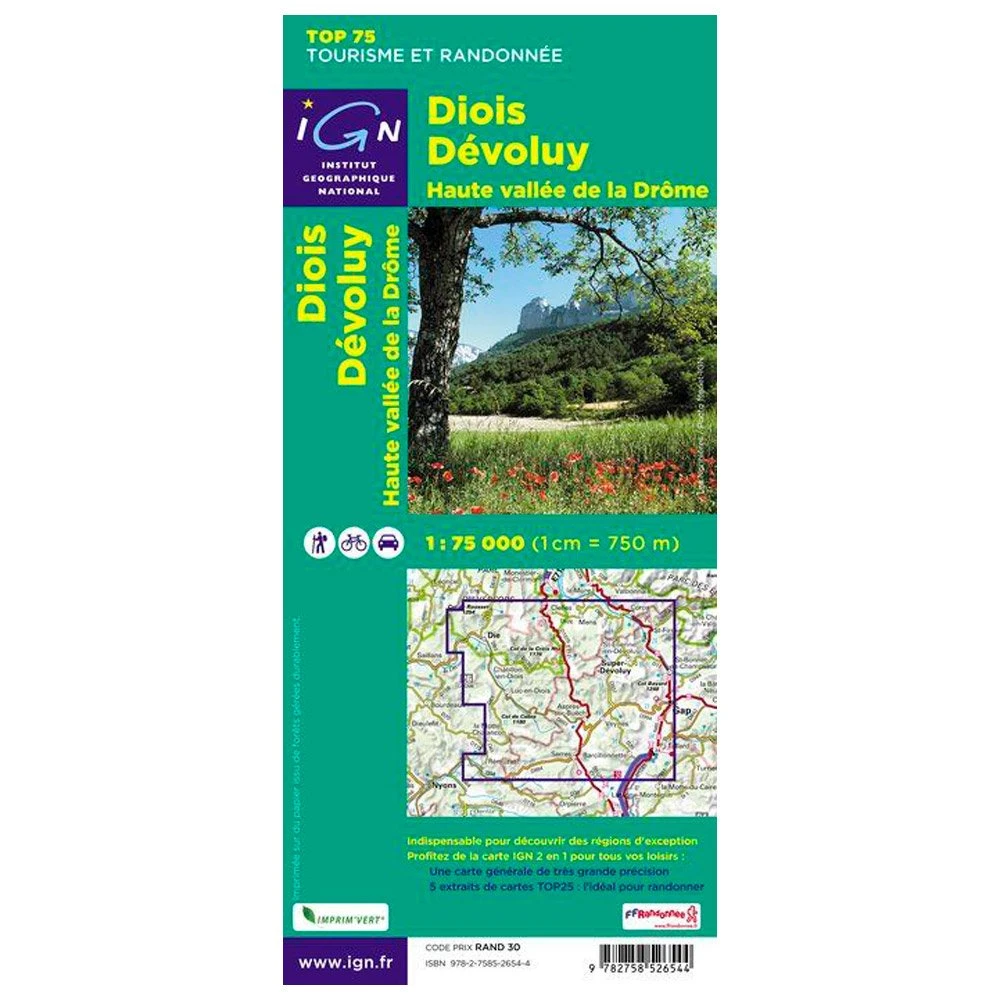 Carte IGN Diois Devoluy Haute Vallee De La Drôme 4 Carte IGN Diois Devoluy Haute Vallee De La Drôme – Image 2