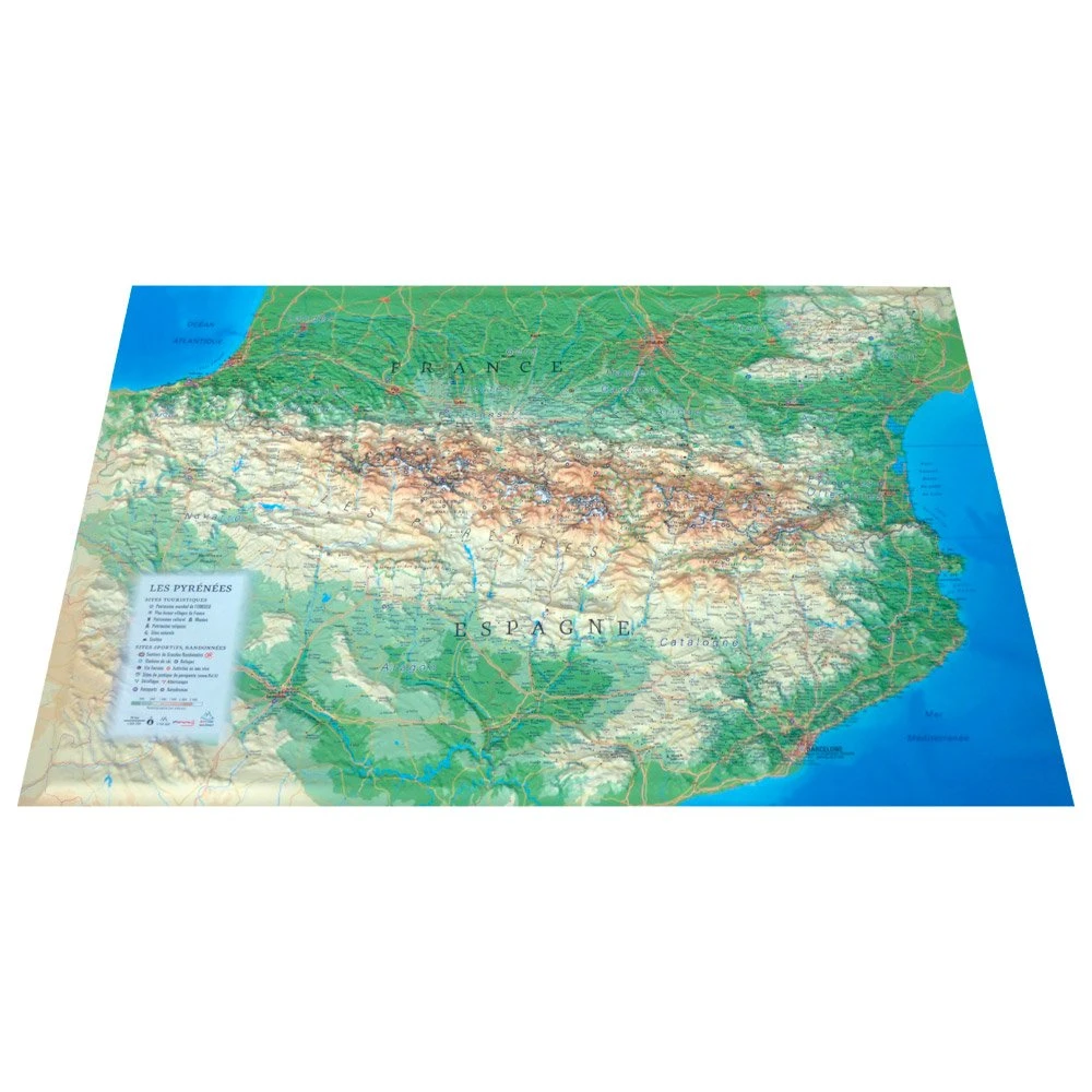 Carte 3D 3DMAP Les Pyrénnées 3 Carte 3D 3DMAP Les Pyrénnées