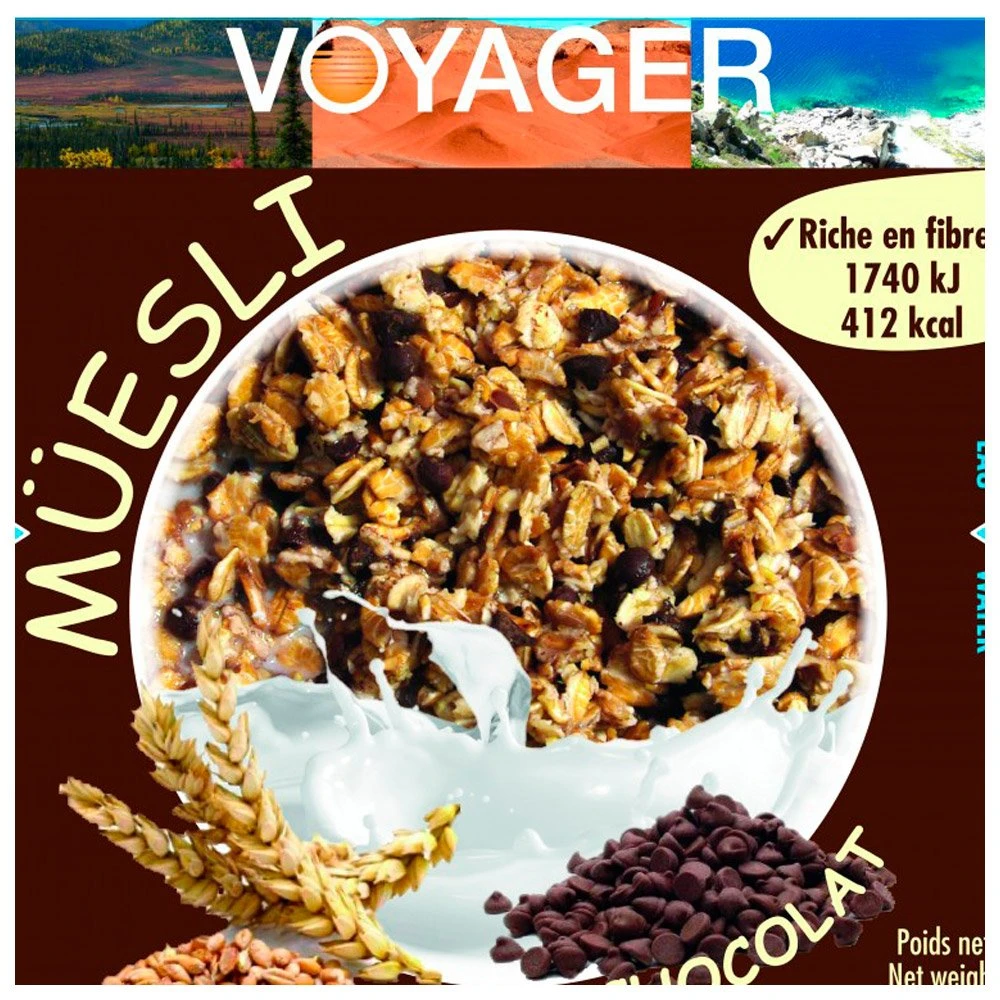 Repas Lyophilisé Voyager Muesli Au Chocolat 4 Repas Lyophilisé Voyager Muesli Au Chocolat – Image 2