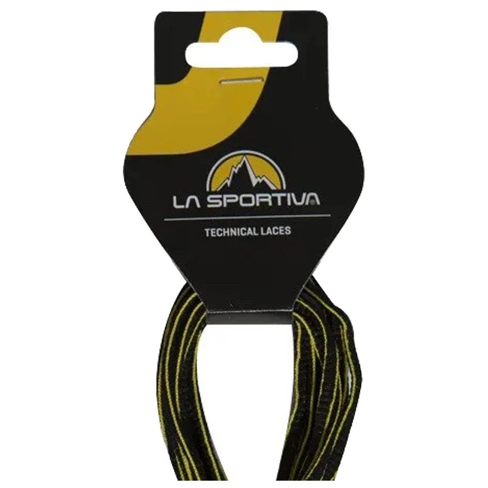 Lacets La Sportiva Mountain Running Laces Black Yellow 4 Lacets La Sportiva Mountain Running Laces Black Yellow – Image 2