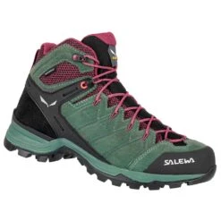 Chaussures De Randonnée Salewa Alp Mate Mid WP Wmn Duck Green Rhododendon