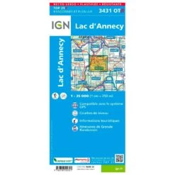 Carte IGN 3431OTR Lac D'Annecy - Résistant -Magasin De Matériel De Camping En Plein Air c6f9e5e78261164701511b94417b53f85ec27cdc H230IGNBIV355994 0IGN0211301 2