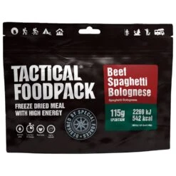 Repas Lyophilisé Tactical Foodpack Spaghetti Au Bœuf Bolognaise 115g
