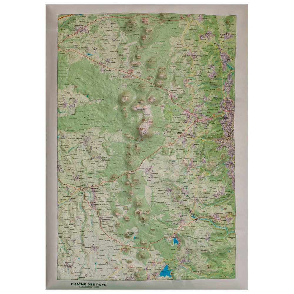 Carte 3D Deniveles Chaîne Des Puys 3 Carte 3D Deniveles Chaîne Des Puys