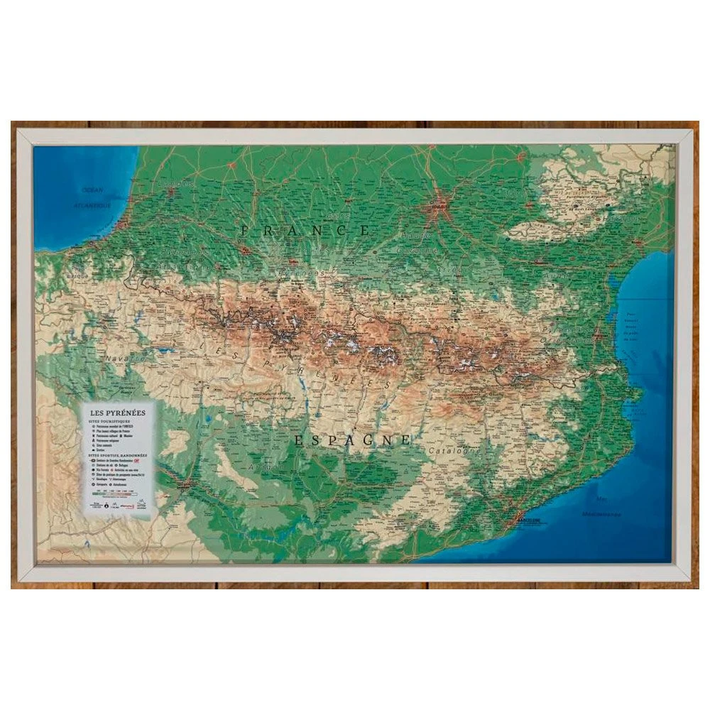 Carte 3D 3DMAP Les Pyrénnées 4 Carte 3D 3DMAP Les Pyrénnées – Image 2