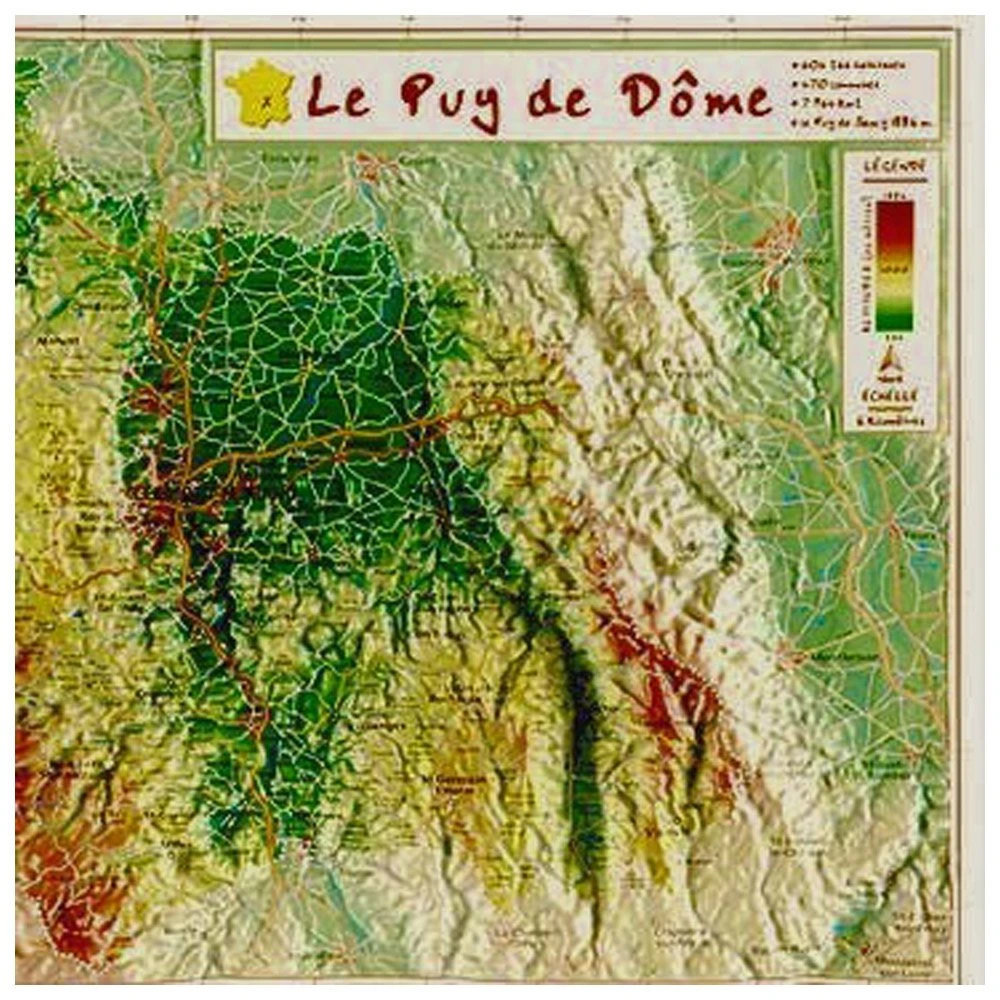 Carte 3D Geo Relief Le Puy De Dome 4 Carte 3D Geo Relief Le Puy De Dome – Image 2