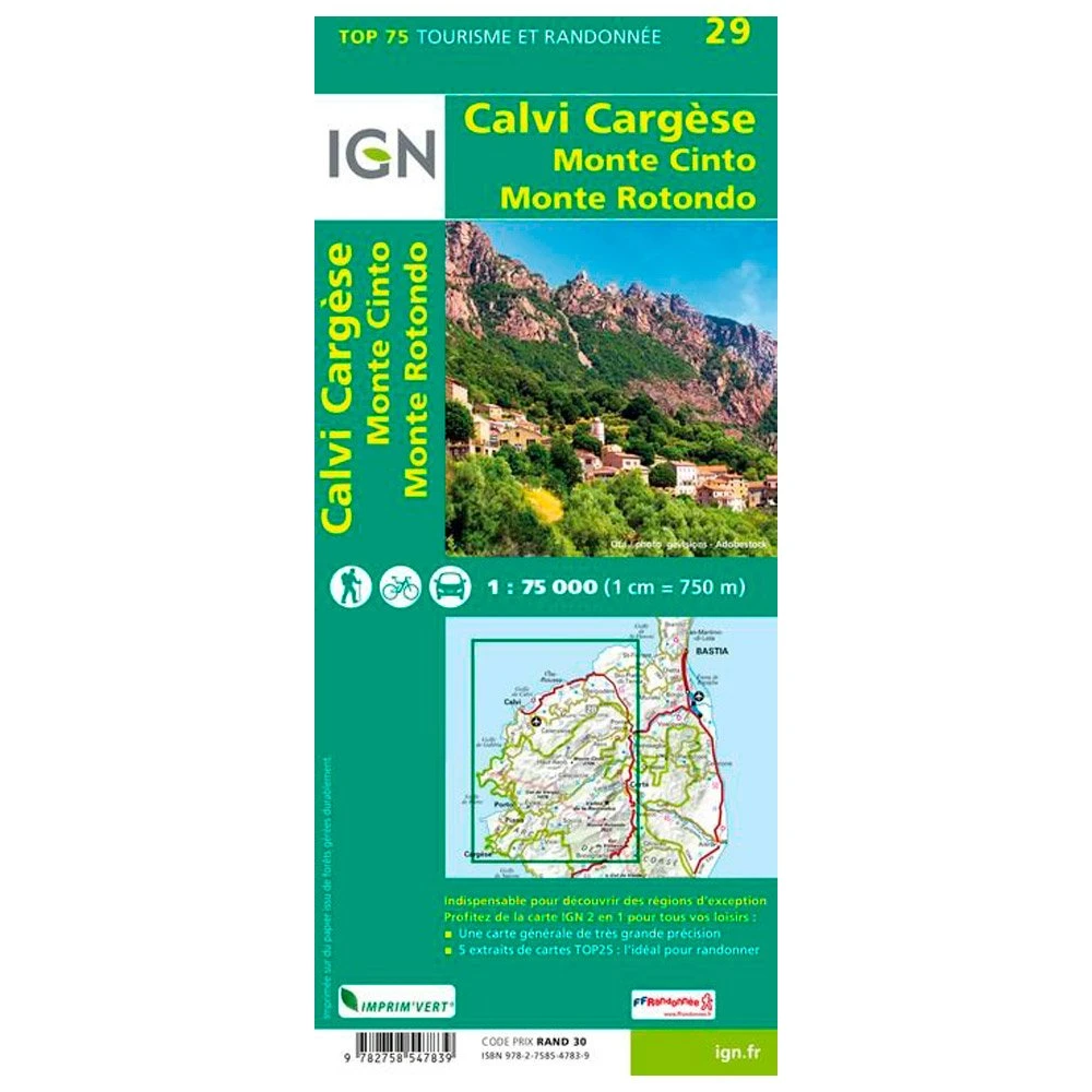 Carte IGN Calvi Cargese Monte Cinto Monte Rotondo 4 Carte IGN Calvi Cargese Monte Cinto Monte Rotondo – Image 2