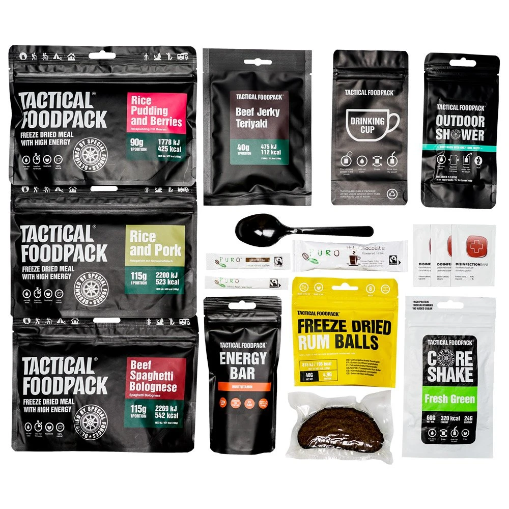 Repas Lyophilisé Tactical Foodpack Ration De 3 Repas HOTEL 747g 4 Repas Lyophilisé Tactical Foodpack Ration De 3 Repas HOTEL 747g – Image 2