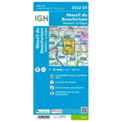 Carte IGN 3532OT Massif Du Beaufortain, Moûtiers, La Plagne -Magasin De Matériel De Camping En Plein Air db724c4b678ede4ff80da4ff629e21aed55a4c8f H230IGNBIV358291 0IGN0211290 2