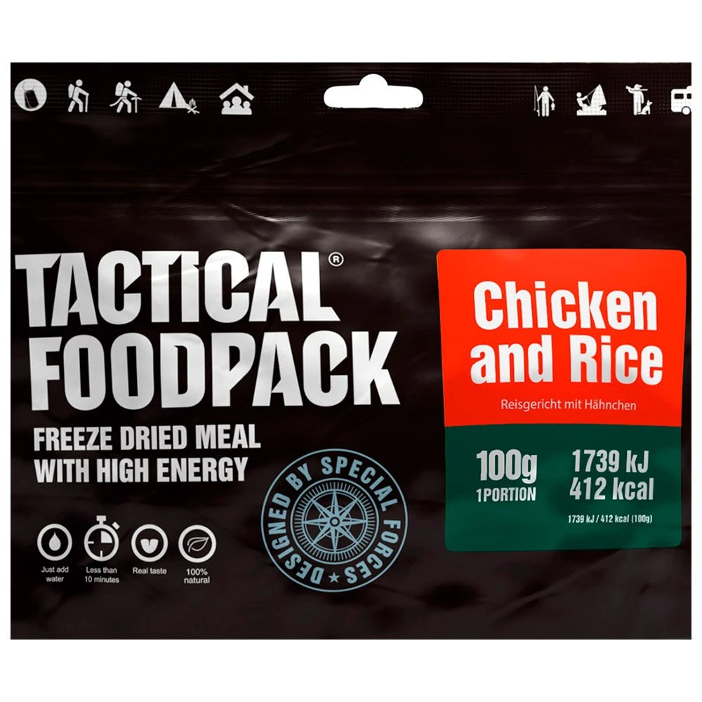Repas Lyophilisé Tactical Foodpack Poulet Et Riz 100g 4 Repas Lyophilisé Tactical Foodpack Poulet Et Riz 100g – Image 2