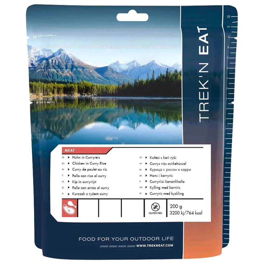 Repas Lyophilisé Trek'n Eat Curry De Poulet Au Riz 3 Repas Lyophilisé Trek'n Eat Curry De Poulet Au Riz