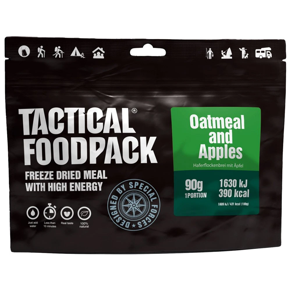 Repas Lyophilisé Tactical Foodpack Avoine Et Pommes 90g 3 Repas Lyophilisé Tactical Foodpack Avoine Et Pommes 90g
