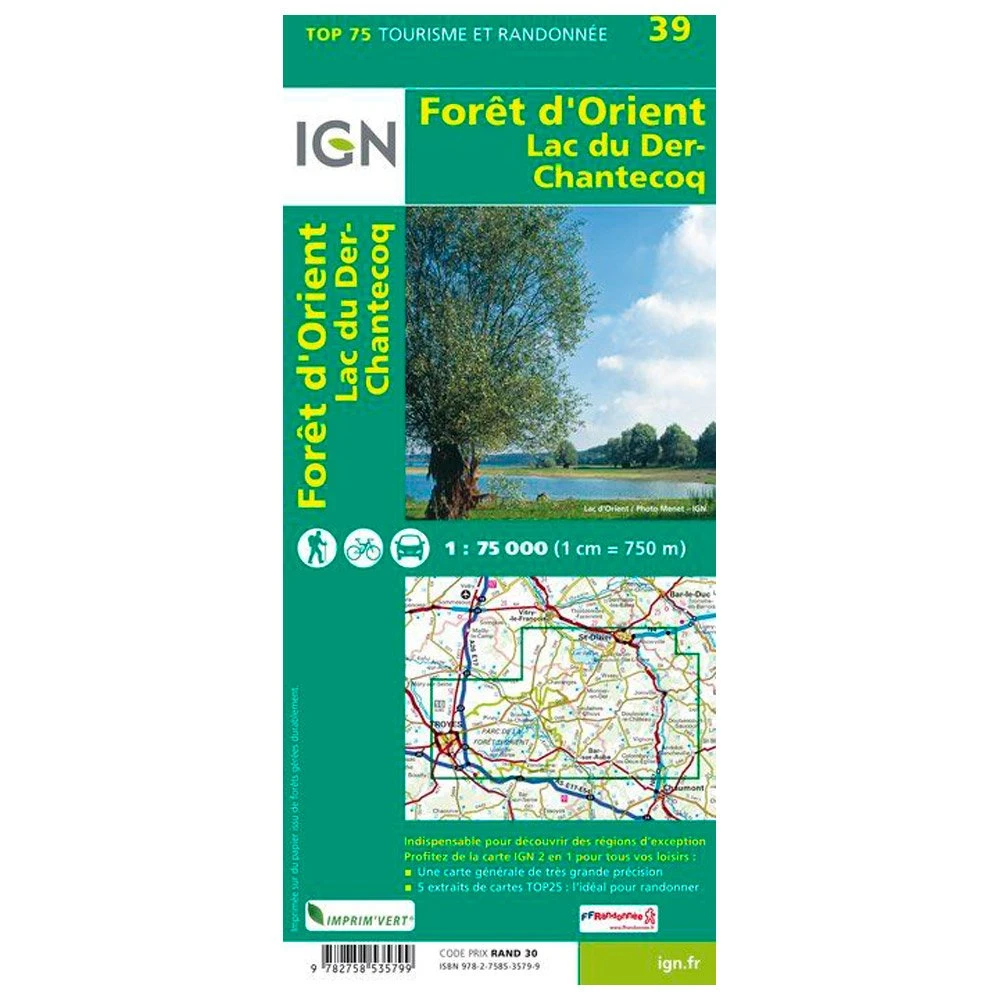 Carte IGN Foret D'orient Lac Du Der-Chantecoq 4 Carte IGN Foret D'orient Lac Du Der-Chantecoq – Image 2