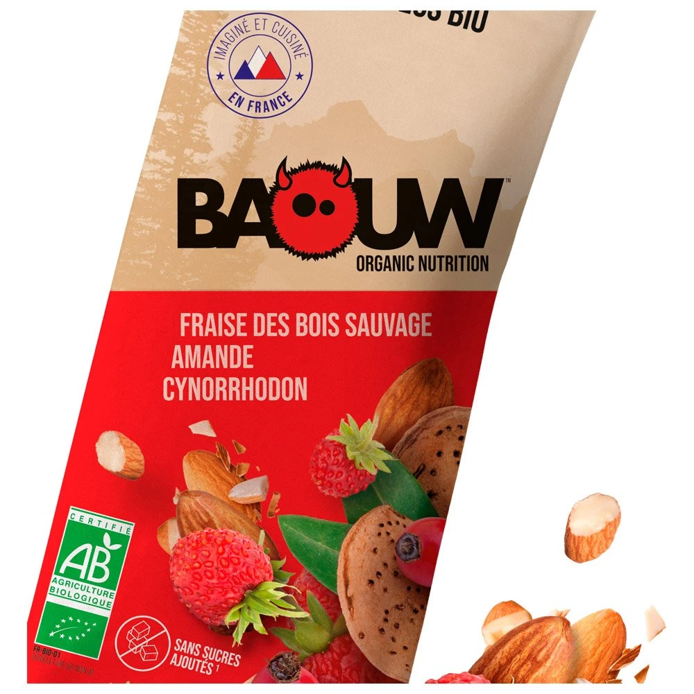Barre Energétique Baouw Mélange Fruits Secs Bio Fraises Des Bois - Amande - Cynorrhodon 4 Barre Energétique Baouw Mélange Fruits Secs Bio Fraises Des Bois - Amande - Cynorrhodon – Image 2