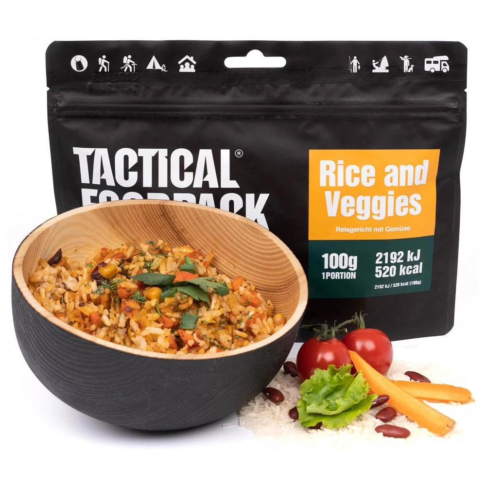 Repas Lyophilisé Tactical Foodpack Riz Et Légumes 100g 4 Repas Lyophilisé Tactical Foodpack Riz Et Légumes 100g – Image 2