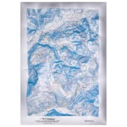 Carte 3D Deniveles Domaine Espace Diamant Les Saisies